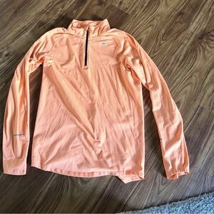Nike Bright Orange Quarter-Zip Pullover